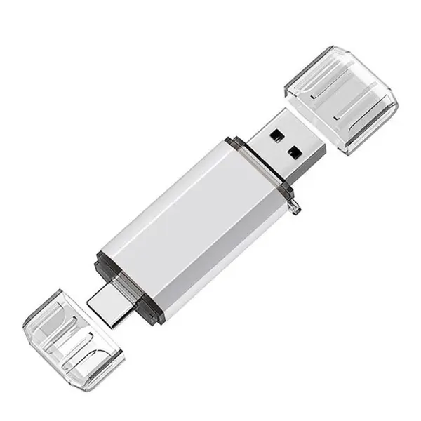 флешка T&G 009 16GB USB3.2, Type-C, Star срібло від батарейки.com.ua