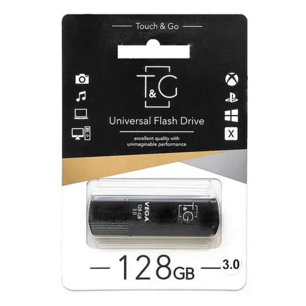 флешка T&G 121 Vega 128GB USB3.0 від батарейки.com.ua