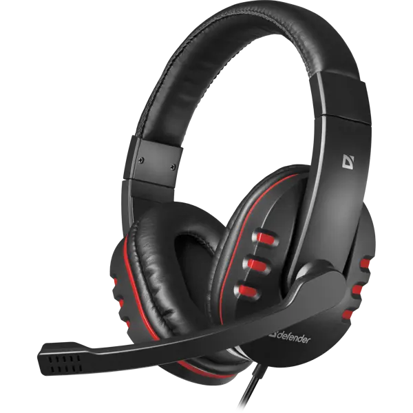 Гарнітура DEFENDER Warhead G-160 кабель 2,5 м чорна  від батарейки.com.ua