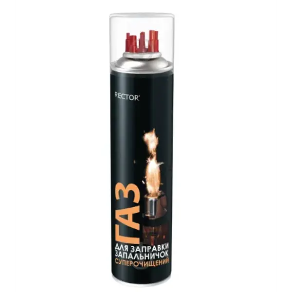 ГАЗ для запальничок RECTOR 300 мл від батарейки.com.ua