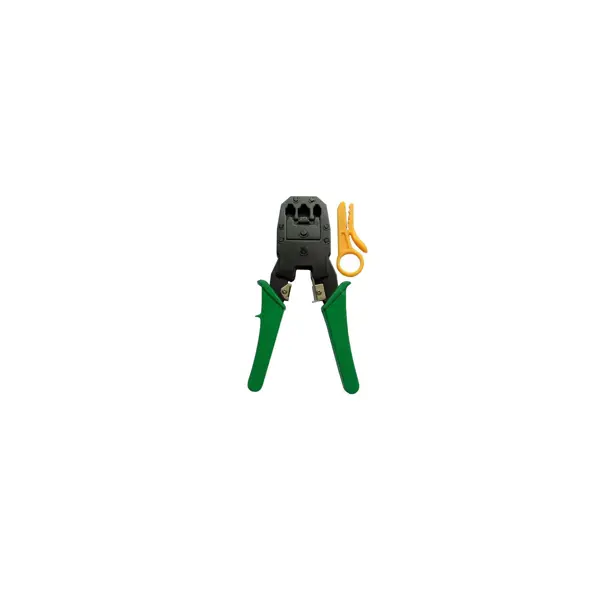 Інструмент для обтискання ATcom  RJ45, RJ11 KSModern KS-315, (блістер) 9147 ( Atcom RJ45 RJ11 KS-315 (9147) - обжимний інструмент для установки телефонних (4P4C, 6P2C, 6P4C, 6P6C/RJ11, RJ12) і мережевих комп'ютерних (8P8C/RJ45) штекерів. Інструмент KS-315 дозволяє робити зачистку зовнішнього шару ізоляції кабелю та встановлення наступних штекерів на кабель: RJ9: 4P4C ;RJ11: 6P2C, 6P4C;RJ12: 6P6C ;RJ45: 8P8C.) від батарейки.com.ua