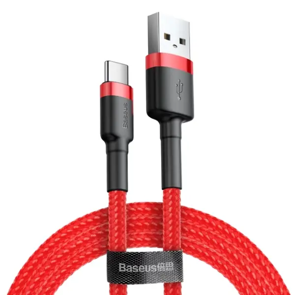 Кабель Baseus USB to Type-C Cafule CATKLF-C09 2A 2m Red від батарейки.com.ua