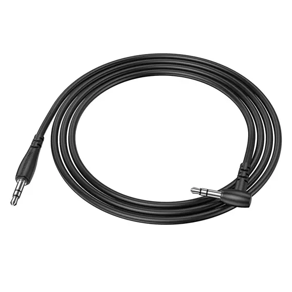 Кабель BOROFONE BL10 AUX Jack-Jack 1m чорний від батарейки.com.ua