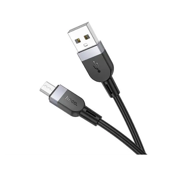 Кабель HOCO X109 Energy USB to Micro silicone 2,4A 1m чорний від батарейки.com.ua