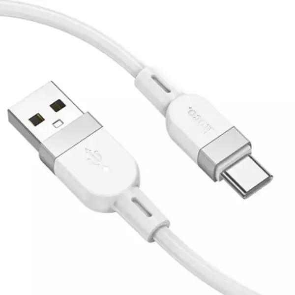 Кабель HOCO X109 USB to Type-C silicone 3A 1m білий від батарейки.com.ua