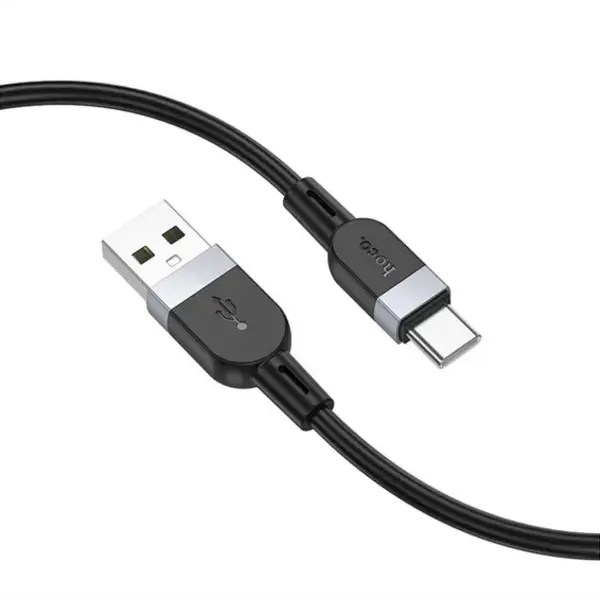 Кабель HOCO X109 USB to Type-C silicone 3A 1m чорний від батарейки.com.ua