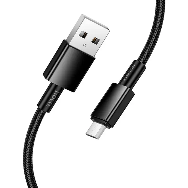 Кабель HOCO X119 USB to Micro 1m чорний від батарейки.com.ua