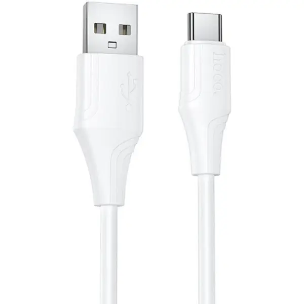 Кабель HOCO X124 USB to Type-C silicone 3A 1m білий від батарейки.com.ua