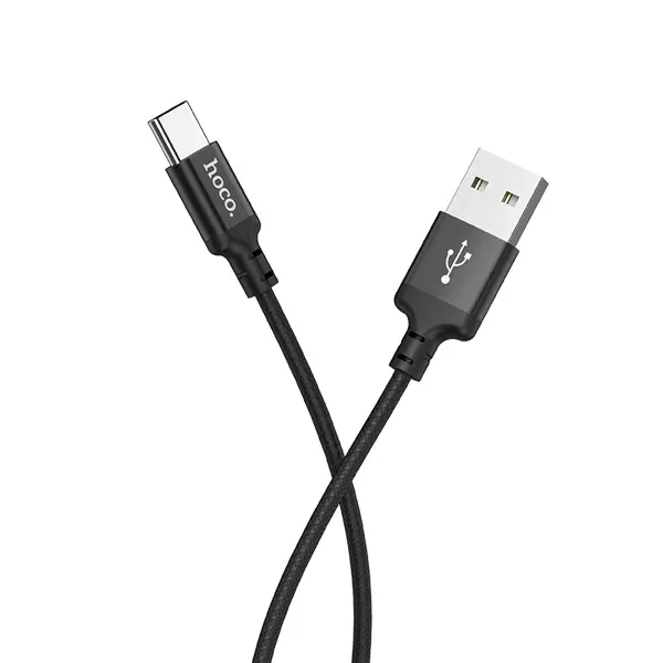 Кабель HOCO X14 USB to Type-C data 2A 2m black від батарейки.com.ua