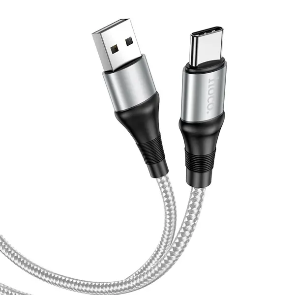 Кабель HOCO X50 USB to Type-C data 3A 1m Grey від батарейки.com.ua