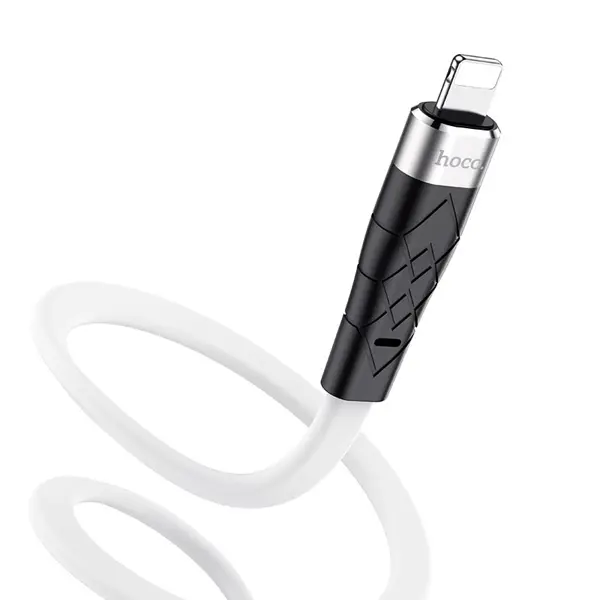Кабель HOCO X53 USB to Lightning data 2,4A 1m білий від батарейки.com.ua