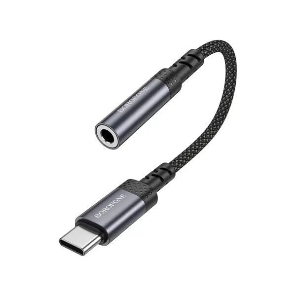 Кабель Перехідник BOROFONE BV24 Type-C to AUX 3.5 від батарейки.com.ua