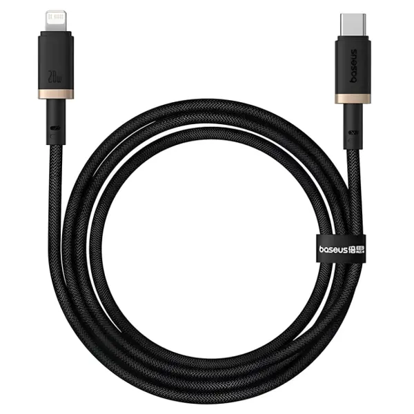 Кабель Power Delivery Baseus Dura Type-C to Lightning PD20W 1m Black-gold P10377800U01-00 від батарейки.com.ua
