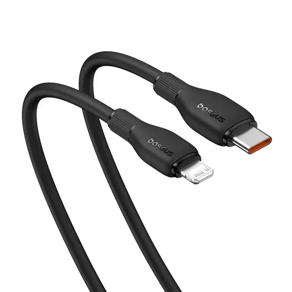 Кабель Power Delivery Baseus Type-C to IPhone Pudding PD20W 1.2m Black P10355701111-00 від батарейки.com.ua