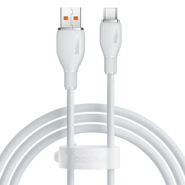 Кабель Power Delivery Baseus USB-Type-C Pudding Series, PD100W, 1.2m, White P10355703221-00 від батарейки.com.ua