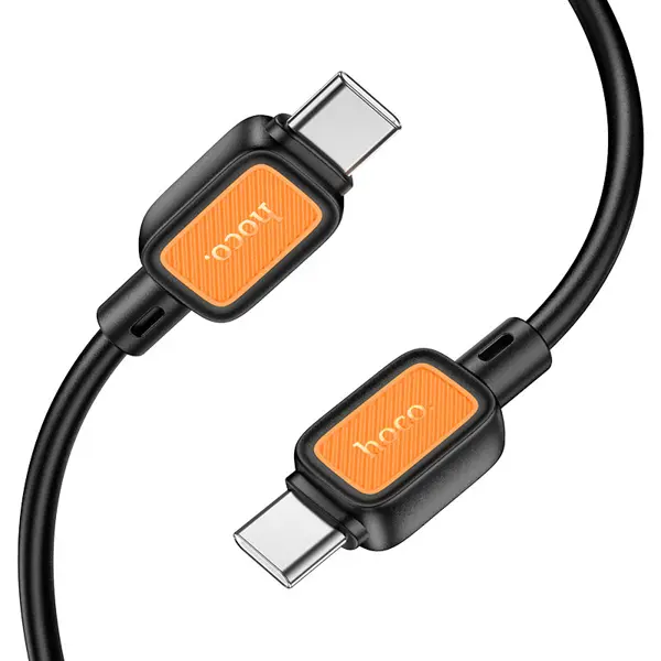 Кабель Power Delivery HOCO X108 Type-C PD60W silicone 1m чорний (зарядный дата кабель, поддержка быстрой зарядки PD 60W, силиконовая оплётка и силиконовые коннекторы, длина – 1м 1. Type-C на Type-C PD зарядный дата кабель. 2. Поддержка быстрой зарядки PD 60W (20V / 3A) для ноутбука и тока 3A для телефона. 3. Подходит для ноутбуков, планшетов и телефонов. 4. Внешняя оплётка: силикон. 5. Корпус коннекторов: силикон. 6. Устойчив к высоким и низким температурам. Экстра прочность. 7. Длина: 1м. Вес: 25г.) від батарейки.com.ua