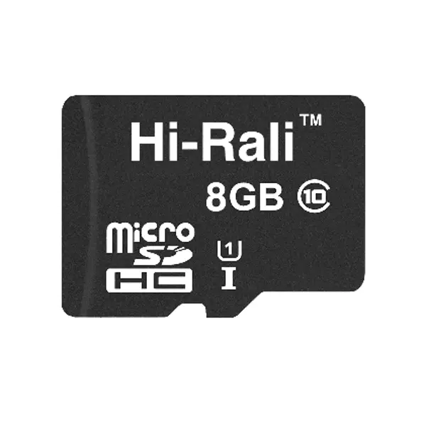 Картка пам'яті microSDHC HI-RALI 8GB class 10 UHS-1 від батарейки.com.ua