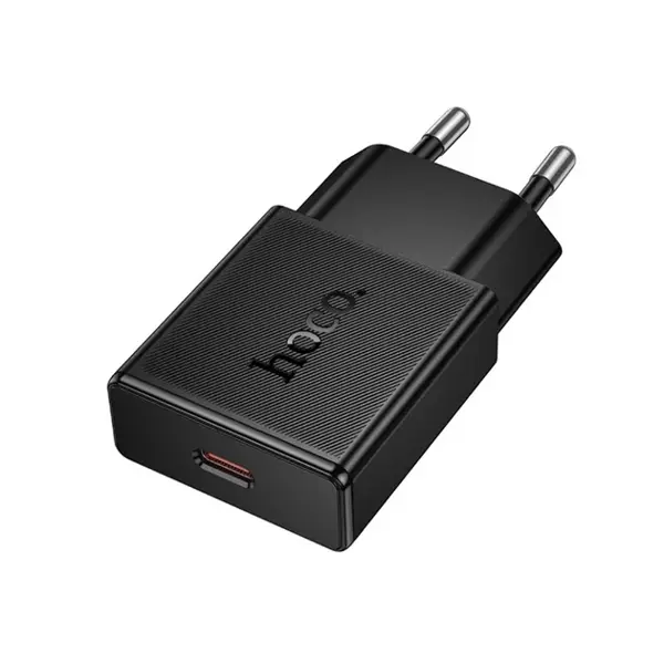 Мережеве зарядне HOCO N74 PD25W Type-C чорний від батарейки.com.ua