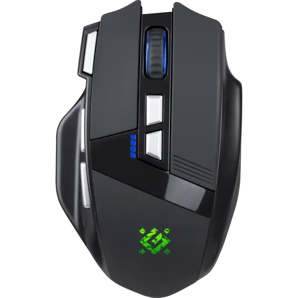 Миша бездротова ігрова DEFENDER Knight GM-885 3200dpi, 7 кнопок, RGB підсвітка  від батарейки.com.ua