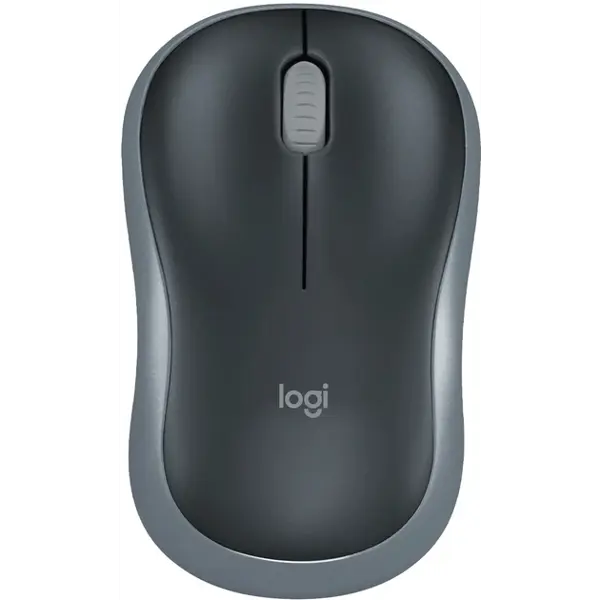 Миша бездротова Logitech M185 Wireless OPT Black/Grey від батарейки.com.ua