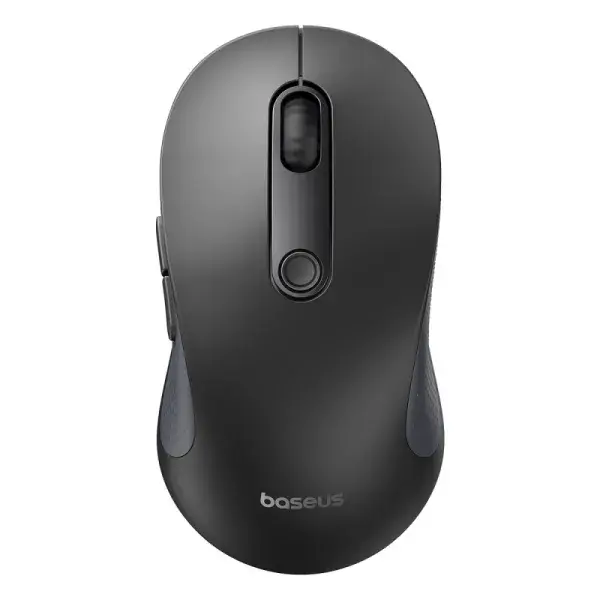 Миша бездротова Baseus F02 Ergonomic Wireless Mouse Black B01055505111-01 (Бренд: Baseus Колір: Чорний Матеріал: Пластик Сертифікація якості: RoHS, CE, FCC, КНР Упаковка: У коробці Комплектація: Бездротова мишка Сумісність: Windows / HarmonyOS / Apple OS / Linux / Vista Дальність дії: До 10 м (Bluetooth) / 20м (2.4G) Підключення: Bluetooth 5.2 / 2.4G Чутливість: 1000/1600/2000/2400/4000DPI Джерело живлення: 1 батарейка AA (до комплекту не входить) Термін служби клавіш: близько 3 000 000 кліків Час автоматичного вимкнення: 30 хвилин Розміри: 113*53*39 мм Вага: 90 гр) від батарейки.com.ua