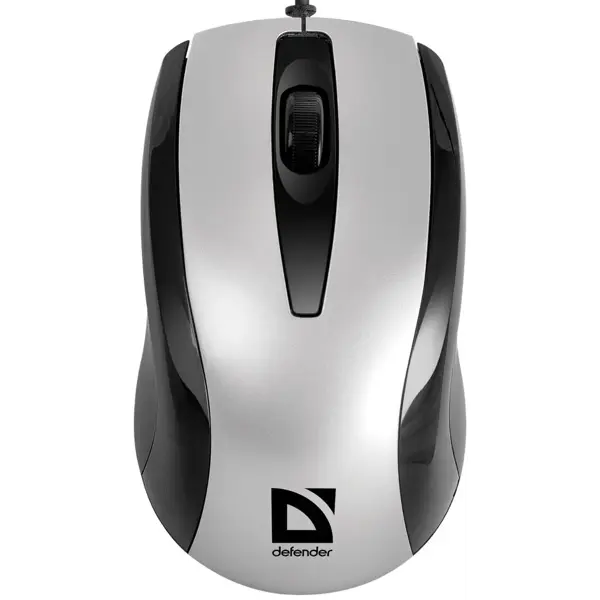 Миша DEFENDER Optimum MM-140 USB S (срібло) USB (оптична, симетрична форма, рифленне колесо прокрутки, сумістність Windows 2000, Windows XP, Windows Vista, Windows 7) від батарейки.com.ua