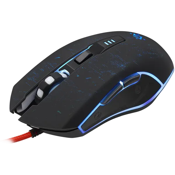 Миша ігрова DEFENDER Draglen GM-907 5кнопок, 7200 dpi, USB, RGB підсвітка чорна  від батарейки.com.ua