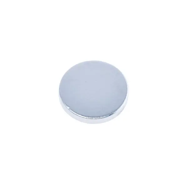 Неодимовий магніт для плюсової клеми 6х1мм N38 NdFeB, 0.32kg  (Виробник: HHII Матеріал: N38, NdFeB, Ni + Cu + Ni (нікель) Габарити: Диск (циліндр), D = 6мм, h = 1мм Тип: Неодимовий Форма: Диск (циліндр) Зусилля на відрив (прибл.): 320 г) від батарейки.com.ua