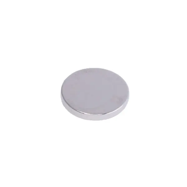 Неодимовий магніт для плюсової клеми 8х1мм N50 NdFeB (Виробник: HHII Матеріал: N50, NdFeB, Ni + Cu + Ni (нікель) Габарити: Диск (циліндр), D = 8мм, h = 1мм Тип: Неодимовий Форма: Диск (циліндр)) від батарейки.com.ua