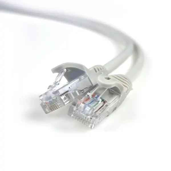 патчкорд ATCOM UTP, RJ45, Cat.5e patchcord molded, 1m, сірий (4962) від батарейки.com.ua
