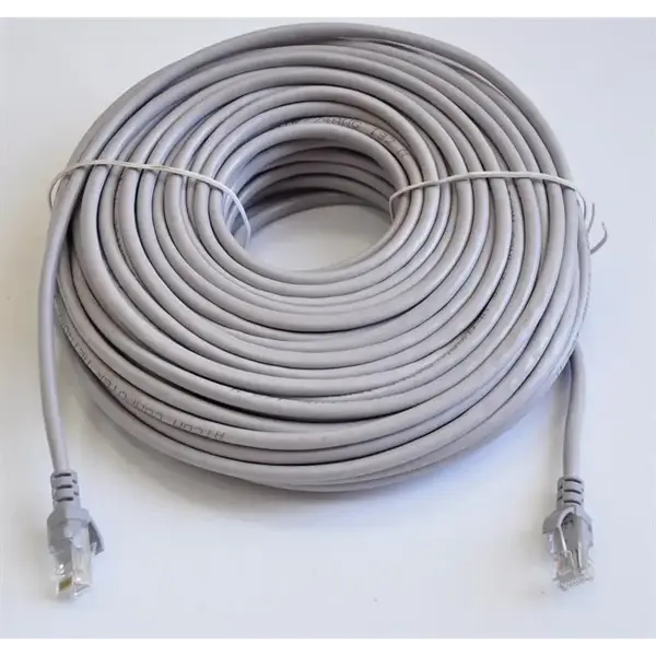 патчкорд ATCOM UTP, RJ45, Cat.5e patchcord molded, 30m, сiрий (4964) від батарейки.com.ua