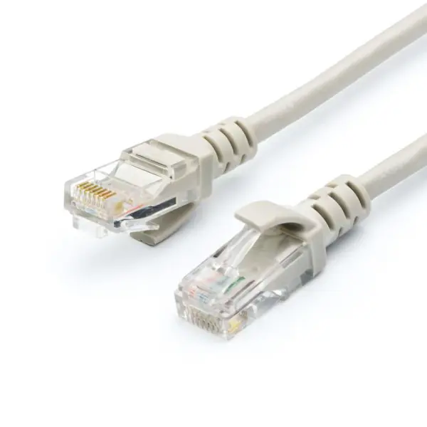 патчкорд ATCOM UTP, RJ45, Cat.5e patchcord molded, 3m, сірий (4718) від батарейки.com.ua
