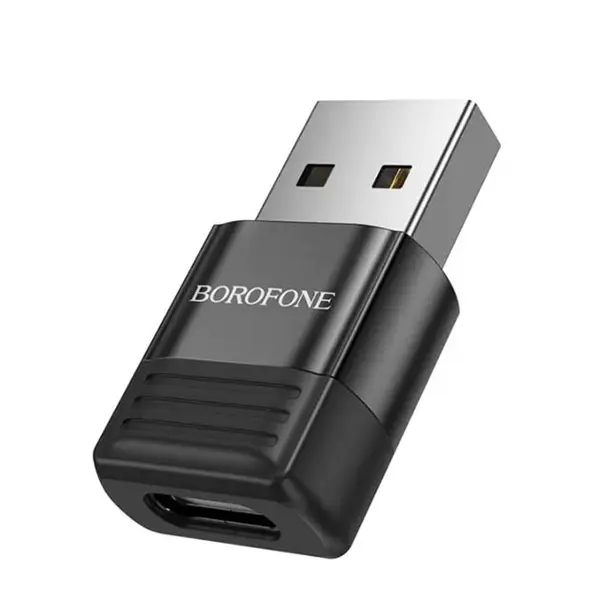 Перехідник BOROFONE BV18 Type-C в USB (юсб штекер, Type-C розетка ) від батарейки.com.ua