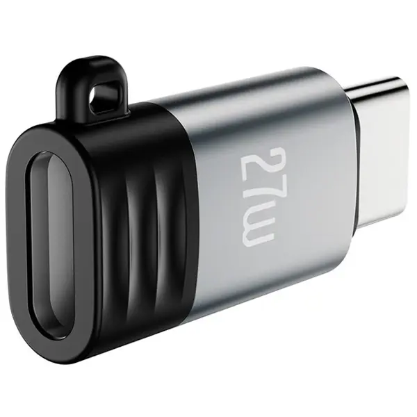 Перехідник XO NB263A iPhone Female to Type-C Male PD27W Black від батарейки.com.ua