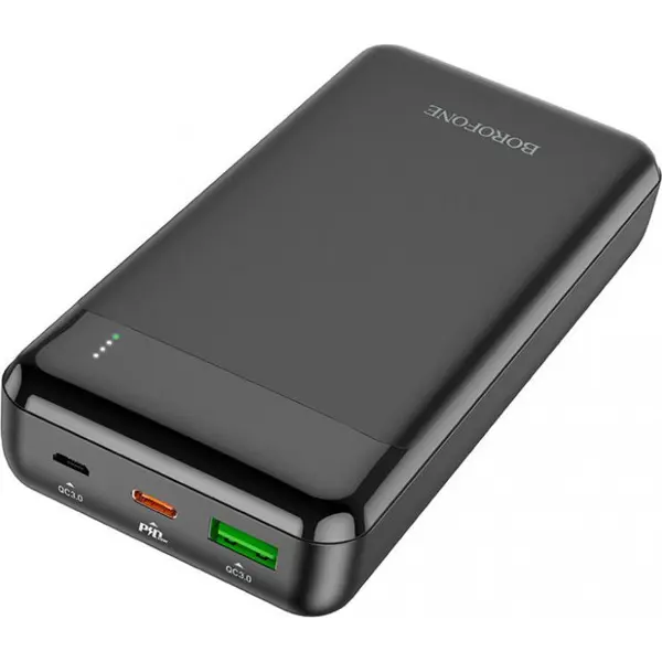 power bank BOROFONE BJ19A 20000mAh PD20W QC3.0 чорний від батарейки.com.ua