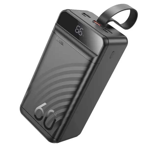 power bank Hoco J123С 60000mAh PD20W QC3.0 22.5W чорний від батарейки.com.ua