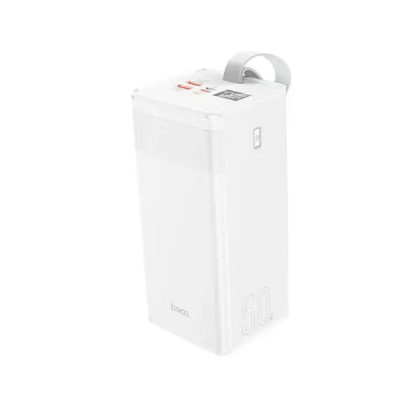 power bank Hoco J86A 50000mAh PD20W QC, LCD, Led Lamp Білий від батарейки.com.ua