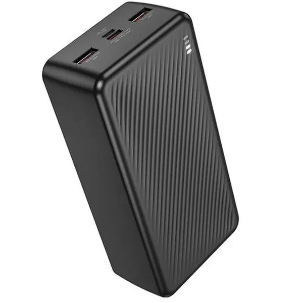 power bank BOROFONE BJ56B Graceful 2*USB, type-c, micro 22.5W PD20W 30000mAh чорний від батарейки.com.ua