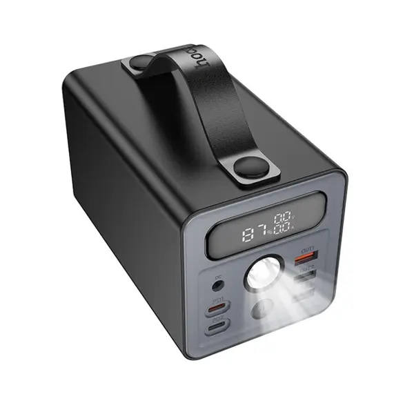 power bank Hoco J138 60000mAh 3USB 2Type-C 22.5W PD20W DC12V Led multi-function чорний від батарейки.com.ua