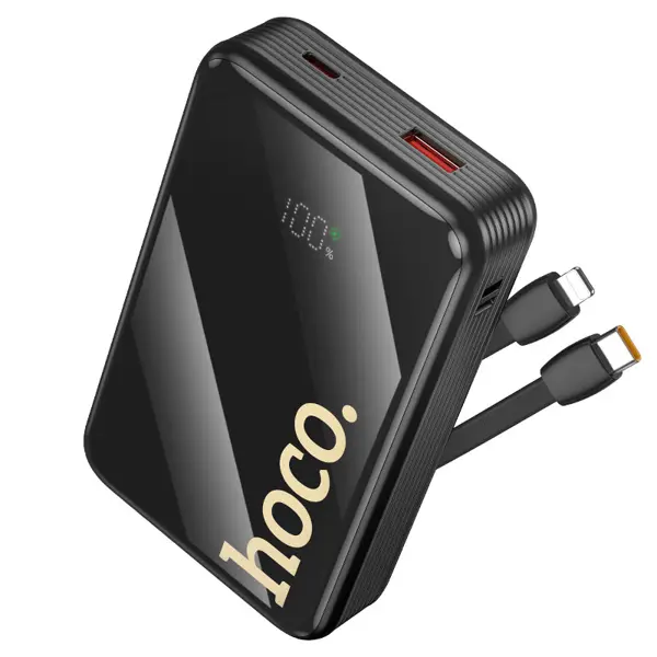 power bank Hoco Q37A 20000mAh PD20W QC3.0 Type-C USB, з кабелями Type-C Lightning від батарейки.com.ua