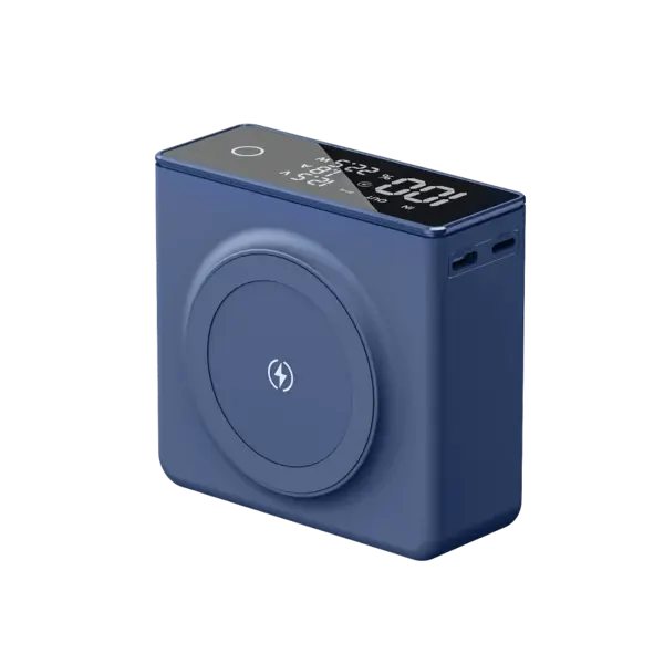 power bank Q7 MagSafe 20000mAh PD20W QC3.0 22,5W Бездротова зарядка Dark blue від батарейки.com.ua