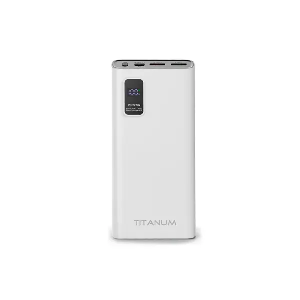 power bank TITANUM 727S 22.5W 20 000mAh White від батарейки.com.ua
