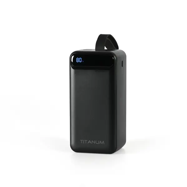 power bank TITANUM 741S 22.5W 50 000mAh чорний від батарейки.com.ua