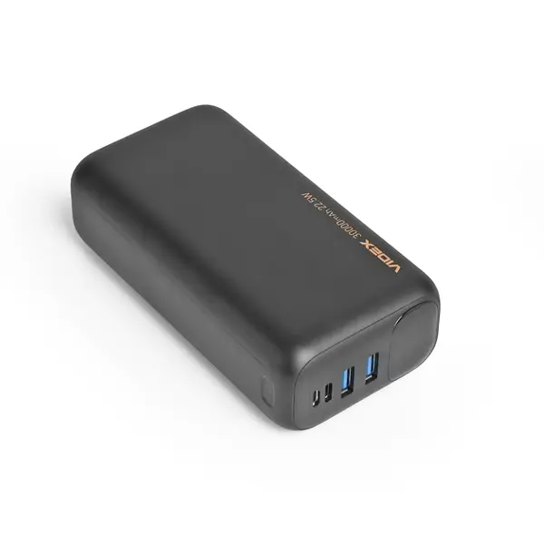 power bank VIDEX VPB-297 22.5W 30 000mAh чорний від батарейки.com.ua