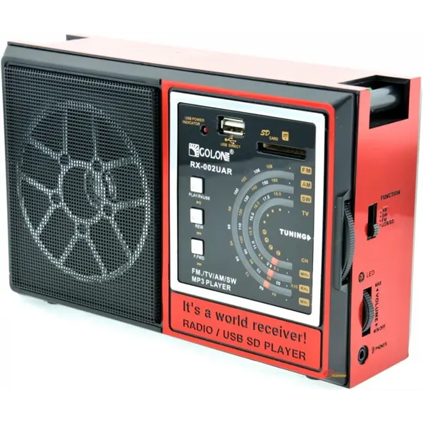 Радіоприймач Golon RX-002 UAR FM, USB, SD від батарейки.com.ua