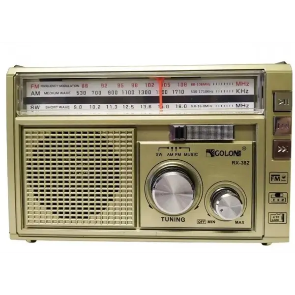 радіоприймач Golon RX-382 5W FM USB TF від батарейки.com.ua