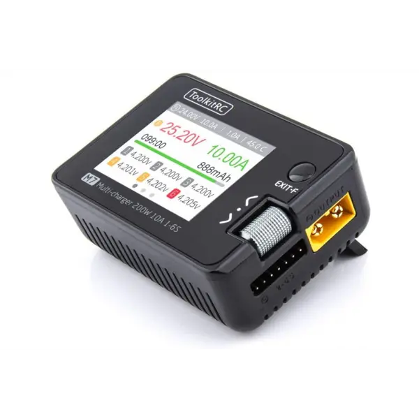 Розумне зарядне ToolkitRC M7 TK11400, LiPo LiHV LiFe Li-ion 1-6S, NiMh, Pb, 200W 10А від батарейки.com.ua