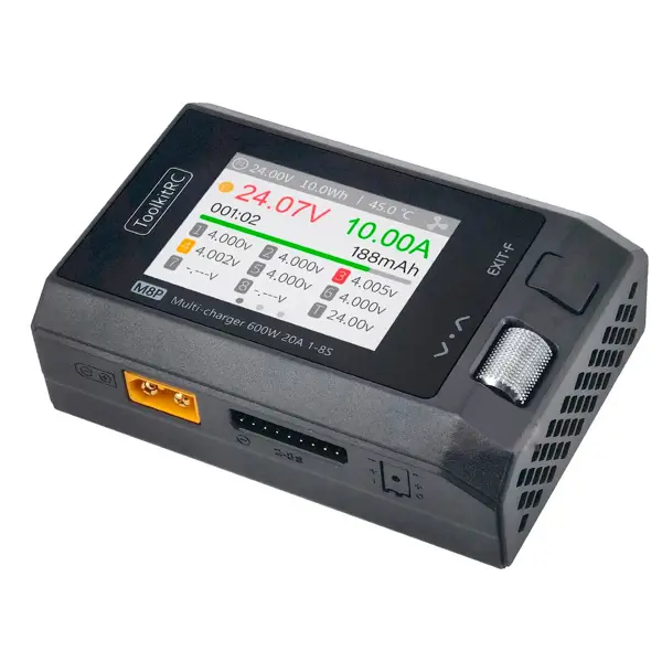 Розумне зарядне ToolkitRC M8P TK12800, LiPo LiHV LiFe Liion 1-8S, NiMh, Pb, 600W 20А від батарейки.com.ua