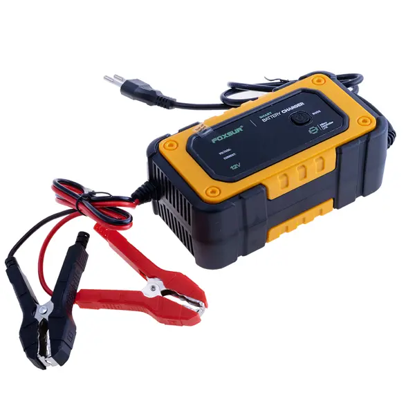 Зарядне Foxsur FBC1207E 12V 7А, автомат 3 етапи (для кислотних AGM, GEL, SLA, LiFePO4 акумуляторів) від батарейки.com.ua