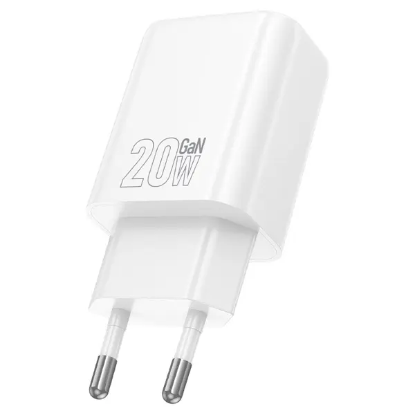 Зарядне HOCO N61 GaN PD20W Type-C USB білe від батарейки.com.ua